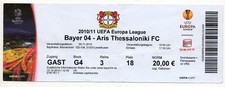 Ticket EC Bayer Leverkusen - Aris Thessaloniki 2010-11