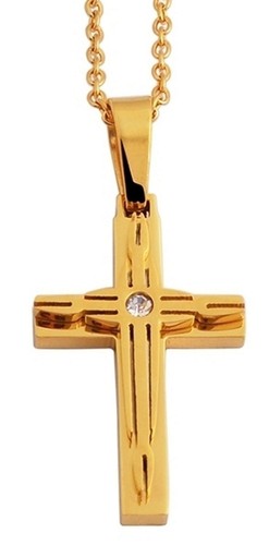 Akzent edelstahl kreuz mit - edelstahl,