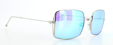 COURRÈGES Vintage Sonnenbrille AC019-107 Viereck Butterfly Blau Verspiegelt Etui