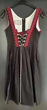 Damen Trachten Dirndl ärmellos schwarz weinrot ca. Gr. 34 v. Oscartrachten