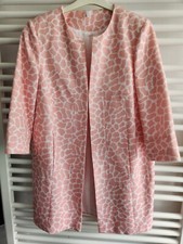 WHITE LABEL LUXUS Gehrock Blazermantel seitl.Taschen weiß/apric. 42 NEU