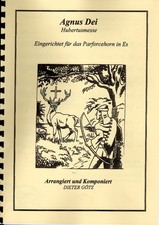 Noten Hubertusmesse Agnus Dei Parforcehorn in Es