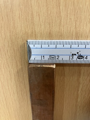 Kupferschiene 20x8x740mm