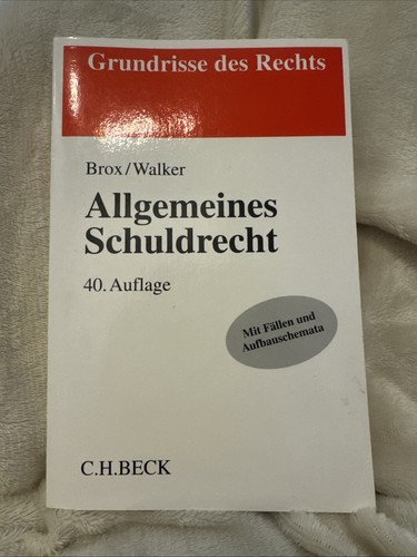 Allgemeines schuldrecht - allgemeines,