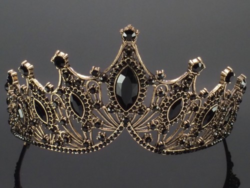 Schwarze tiara diadem krone - schwarze,