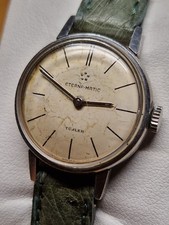 ?? ETERNA-MATIC TÜRLER – Automatik, ca. 1955, Co-Signiertes Zifferblatt