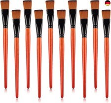 10 Stück Pinsel Set, Breite Flache Malpinsel 20mm Künstlerpinsel Aquarell P