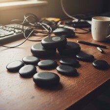 Massage Steine Set Natur