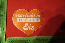 Alter Aufkleber Eiskrem Icecream verliebt in HIERMEIER Eis