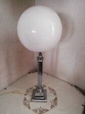 Imposante Bauhaus Tischleuchte Kugelschirm Chromfuß- Höhe 75cm