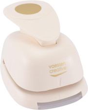 Vaessen Creative Motivstanzer Kreis - Ø 3.2 cm - Stanzer für Bastelpapier, Tonpa