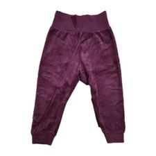 🍀 samtige, bequeme Hose Gr. 74/80 Lupilu Pflaume m. hohem Bund