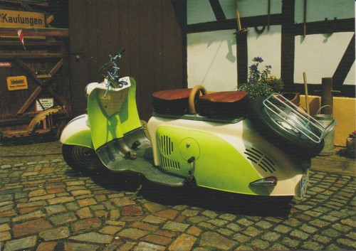Ansichtskarte motorroller iwl - ansichtskarte:,