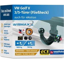 ANHÄNGERKUPPLUNG für VW Golf