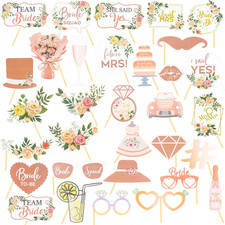 32 Stück JGA Foto Requisiten Bride Hochzeit Accessoires