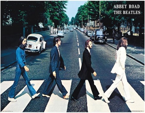 Beatles abbey road poster - beatles, x