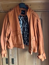 MAZE Lederjacke, warmes orange,  vintage Charme, Gr. 2XL,  neu o.E.