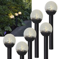 6er set led solar kugelleuchte - set,