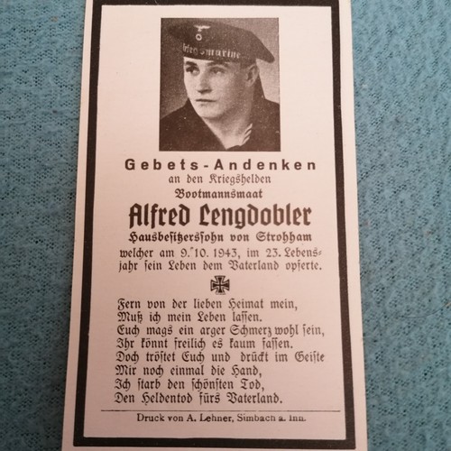 Sterbebild 1943 - wk,