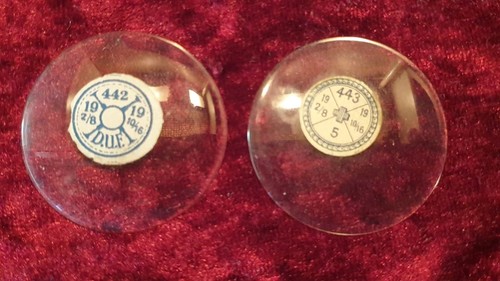 Taschenuhrglas uhrenglas - 2x,