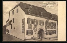 Künstler-AK Weißenstadt, Gasthof Reichsadler, Besitzer Fritz Künneth - Straßena 