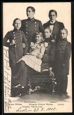 AK Prinz Friedrich Wilhelm, Prinzessin Viktoria Luise, August Wilhelm, Eitel Fr 