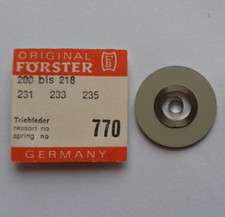 AUFZUGFEDER, Aufzugsfeder Förster 200, Förster 300, Förster 400 Zugfeder