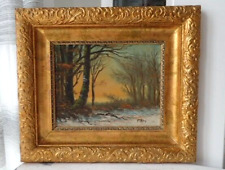 FRANS BERG (1892-1949) Gemälde Leinwand Landschaft Ölbild Ölgemälde Prunkrahmen