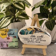 Handbemalter Stein/großer