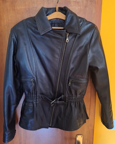 Damen leder motorradjacke - leder,