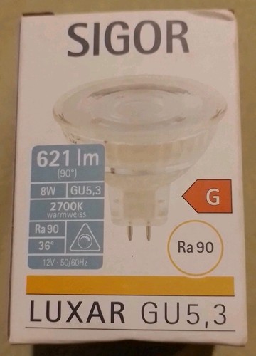 Sigor luxar glas - +sigor, gu5,3