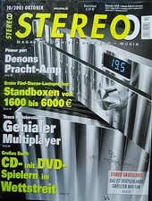  STEREO 10/03 PHONAR P40 2S,BVU DUO,CANTON L 800 DC,LUA CON,KEF XQ 5,THIEL CS 1.