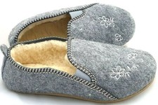 Damen Filz Hausschuhe Hüttenschuhe  Winter Pantoffeln Filzpantoffeln Schurwolle