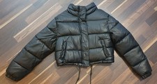 Tolle kurze Damen Mädchen Bershka Herbst Winter Jacke schwarz Größe L, sehr gut!