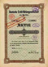 Deutsche Erdöl DEA 1911 SHELL