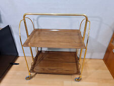 Servierwagen Dinett auf Rollen Klappbar Vintage von Gerlinol