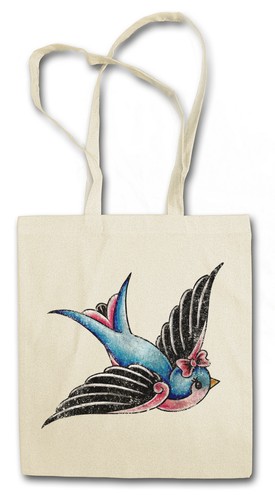 Tattoo swallow hipster - tattoo, bag