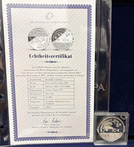 Silber münze finnland euro - silber,