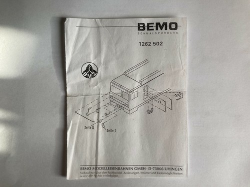 Bemo gebrauchsanweisung für - gebrauchsanweisung,