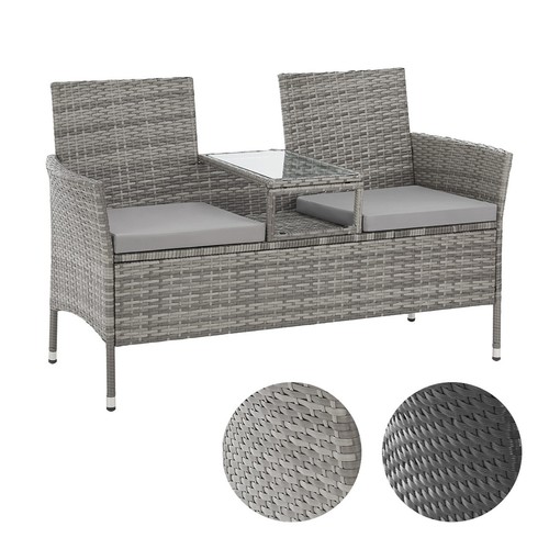 Chicago polyrattan gartenbank - chicago,