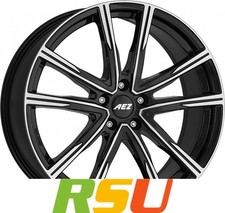 AEZ Montreal black/polished 8x20" ET39 LK5 112 ML 66.6 Alufelgen 20 Zoll