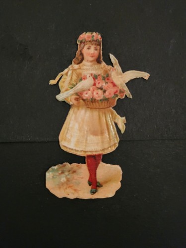 Oblate glanzbild scrap - oblate, cut