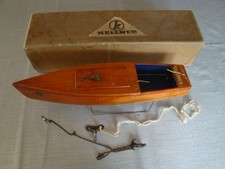 "Kellner Boot" Holzbootmodell mit Uhrwerkmotor in OVP