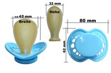 ABDL ADULT Sleepy "P-XXL" Pacifier" Size 10 Mundplatte 80 x 62 mm -Baby-Blue