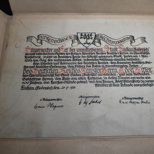Ehrendiplom edrenburger stadt - ehrendiplom,