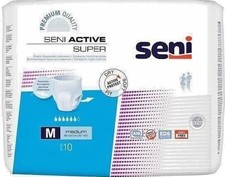 10 SENI ACTIVE SUPER Gr. M, 80-110 cm Tailleumfang, 1400ml Saugl., (1,01€/Stk.)