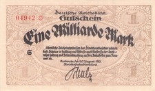kleine Sammlung Papiergeld aus der Inflationszeit