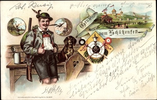 Litho schützenfest schütze - litho, schützenfest,