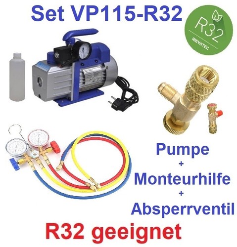 Füllset vakuumpumpe 42l min - füllset:,