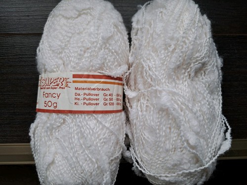 2x50 weisse weiche wolle - g,